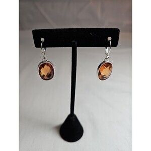 Joan Rivers Brownish orange earrings
